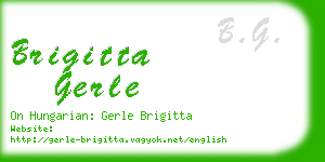 brigitta gerle business card